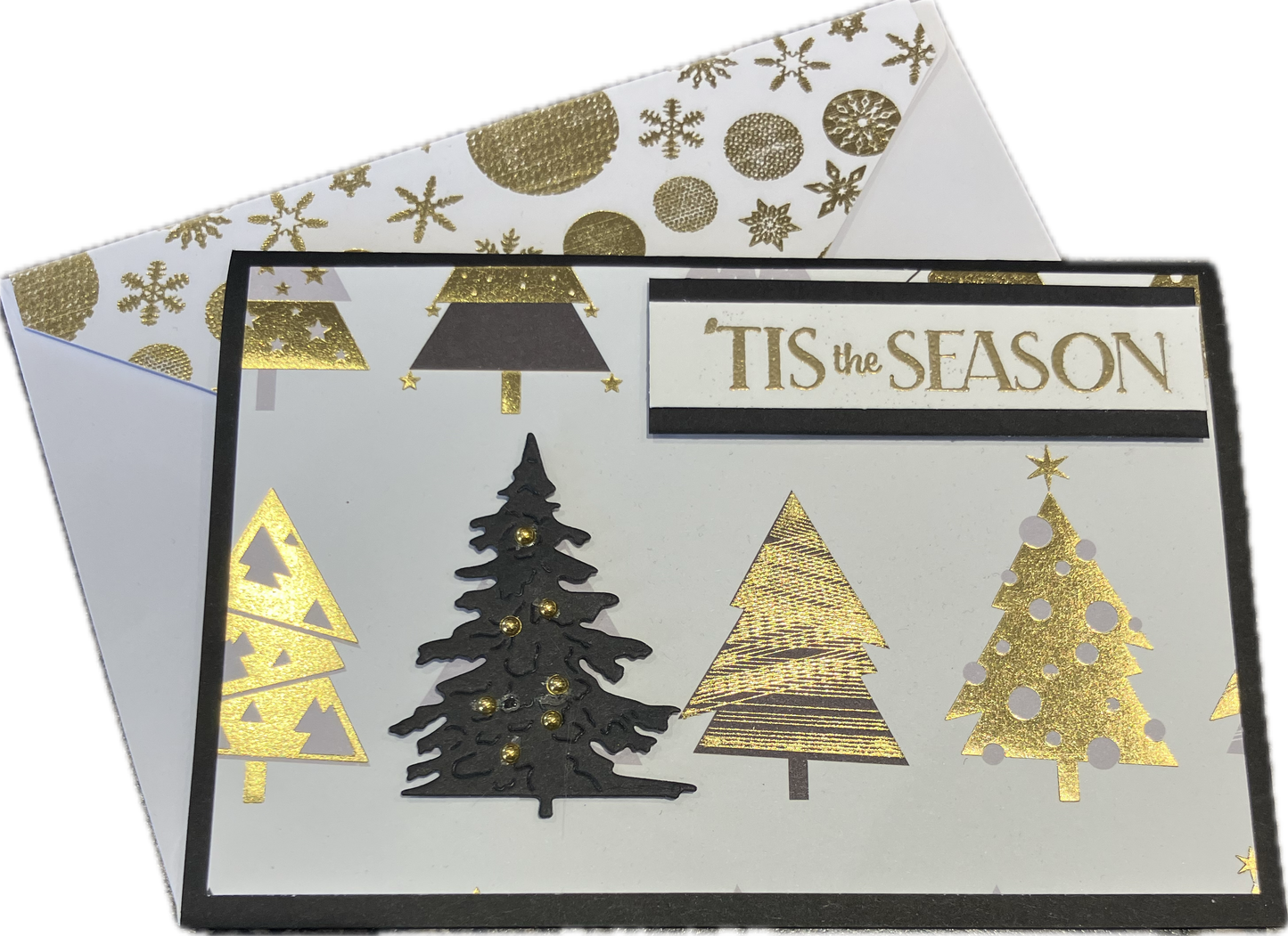 Gold & black Christmas trees