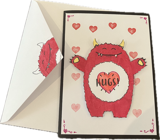 Card Hug Monster